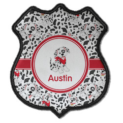 Dalmation Iron On Shield Patch C w/ Name or Text