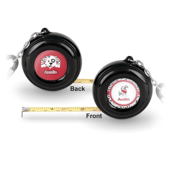 Dalmation 6-Ft Pocket Tape Measure with Carabiner Hook - Front and Back