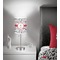 Dalmation 7 inch drum lamp shade - in room