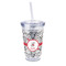 Dalmation 16oz Double Wall Acrylic Tumbler with Lid & Straw - Full Print (Personalized)