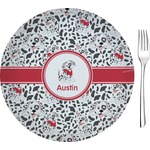 Dalmation Glass Appetizer / Dessert Plate 8" (Personalized)
