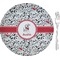 Dalmation Glass Appetizer / Dessert Plate 8" (Personalized)