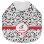 Dalmation Jersey Knit Baby Bib w/ Name or Text