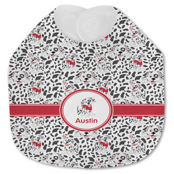 Dalmation Jersey Knit Baby Bib w/ Name or Text