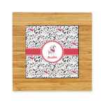 Dalmation Bamboo Trivet with Ceramic Tile Insert (Personalized)