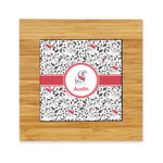 Dalmation Bamboo Trivet with Ceramic Tile Insert (Personalized)