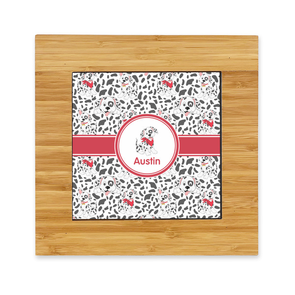 Custom Dalmation Bamboo Trivet with Ceramic Tile Insert (Personalized)