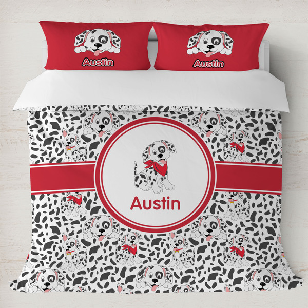 Custom Dalmation Duvet Cover Set - King (Personalized)