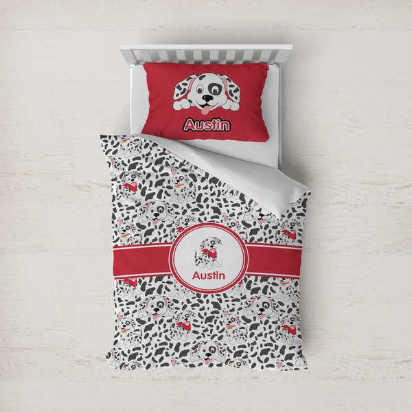 Custom Dalmation Duvet Cover Set - Twin (Personalized)