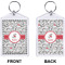 Dalmation Bling Keychain (Front + Back)