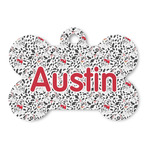 Dalmation Bone Shaped Dog ID Tag (Personalized)