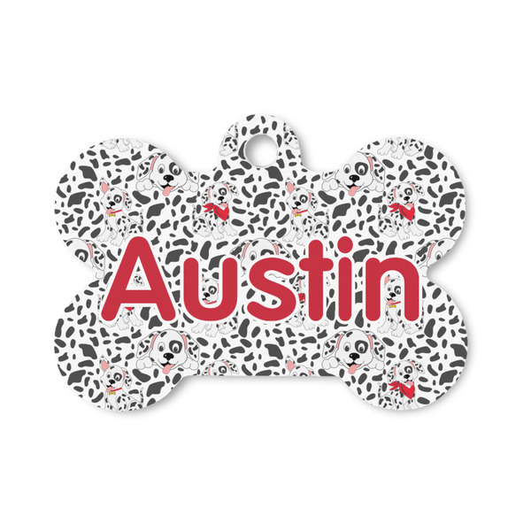 Custom Dalmation Bone Shaped Dog ID Tag - Small (Personalized)