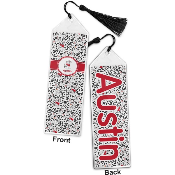 Dalmation Bookmark with tassel - Front and Back
