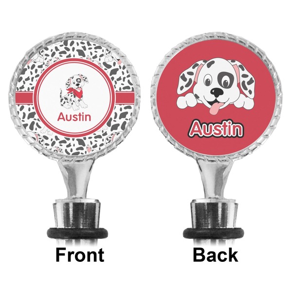 Dalmation Bottle Stopper - Front and Back