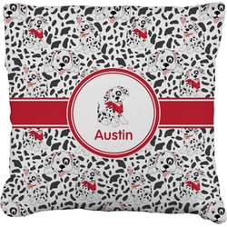 Dalmation Faux-Linen Throw Pillow 16" (Personalized)