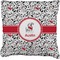 Dalmation Faux-Linen Throw Pillow (Personalized)