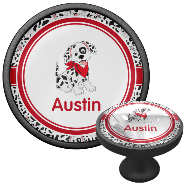 Dalmation Cabinet Knob - Black - Multi Angle