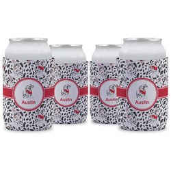 Dalmation Can Cooler (12 oz) - Set of 4 w/ Name or Text