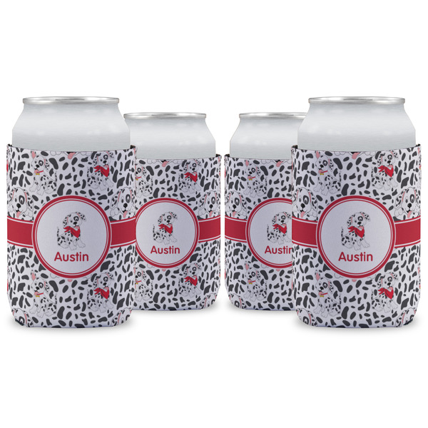 Custom Dalmation Can Cooler (12 oz) - Set of 4 w/ Name or Text