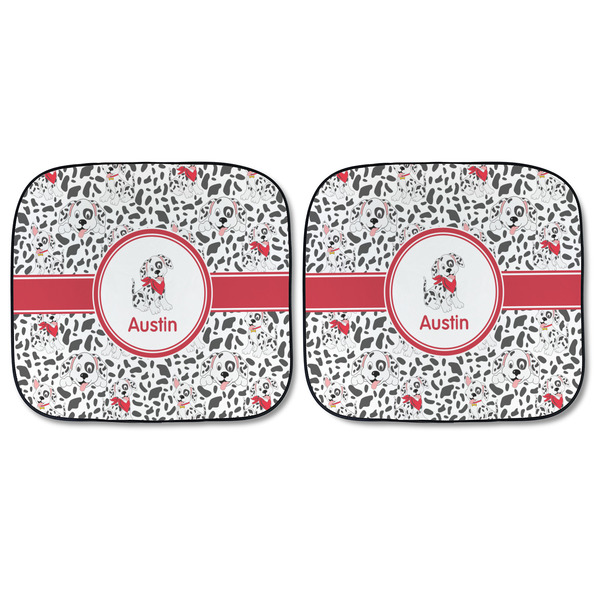 Dalmation Car Sun Shades - FRONT