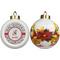 Dalmation Ceramic Christmas Ornament - Poinsettias (APPROVAL)