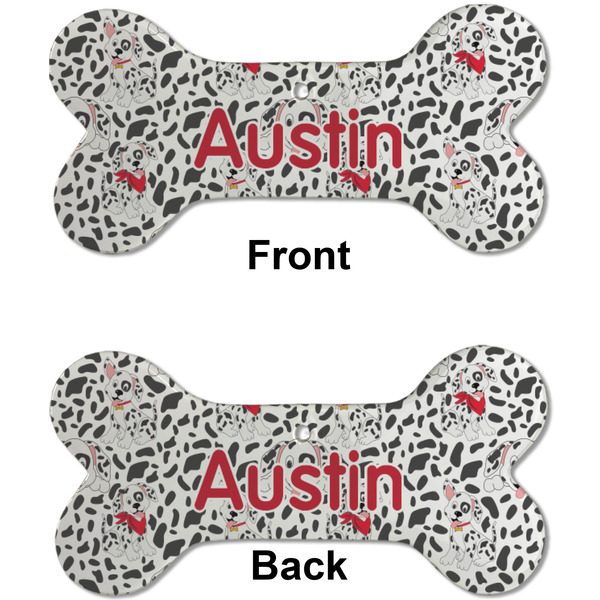 Dalmation Ceramic Flat Ornament - Bone Front & Back (APPROVAL)