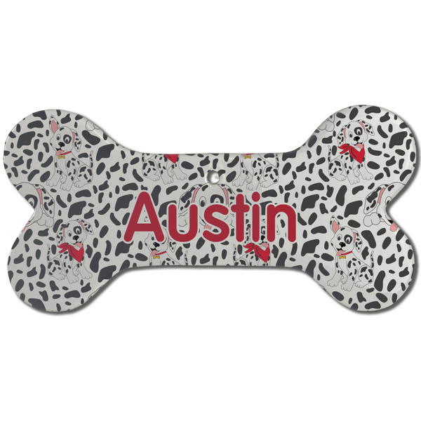 Custom Dalmation Ceramic Dog Ornament - Front w/ Name or Text