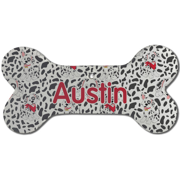 Dalmation Ceramic Flat Ornament - Bone Front