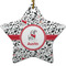 Dalmation Ceramic Flat Ornament - Star (Front)