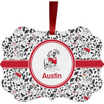Dalmation Metal Frame Ornament - Double Sided w/ Name or Text