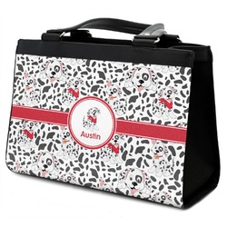 Dalmation Classic Tote Purse w/ Leather Trim w/ Name or Text