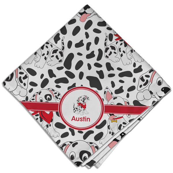 Dalmation Cloth Napkins - Personalized Dinner (Folded Four Corners)