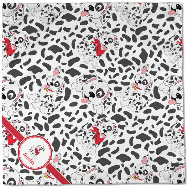 Dalmation Cloth Napkins - Personalized Dinner (Full Open)