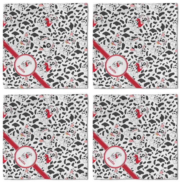 Dalmation Cloth Napkins - Personalized Lunch (APPROVAL) Set of 4