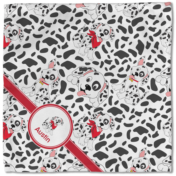 Dalmation Cloth Napkins - Personalized Lunch (Single Full Open)
