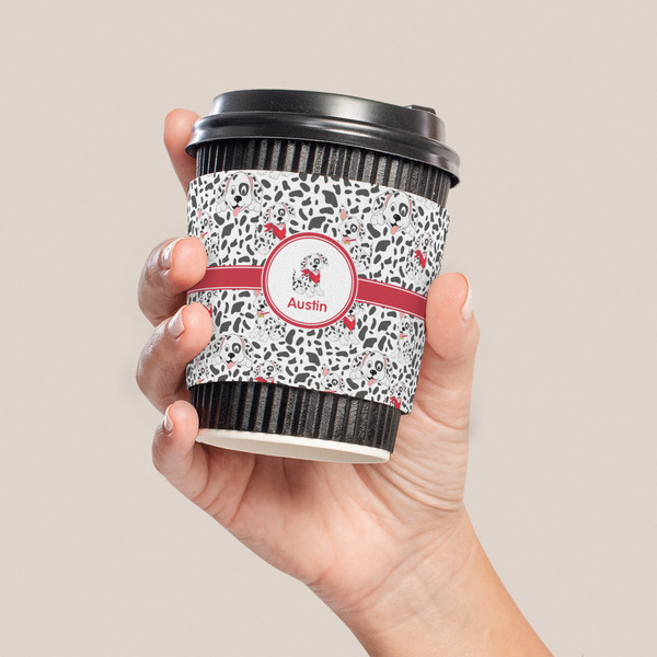 Dalmation Coffee Cup Sleeve - LIFESTYLE