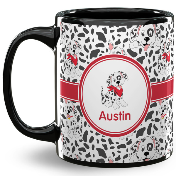 Custom Dalmation 11 Oz Coffee Mug - Black (Personalized)