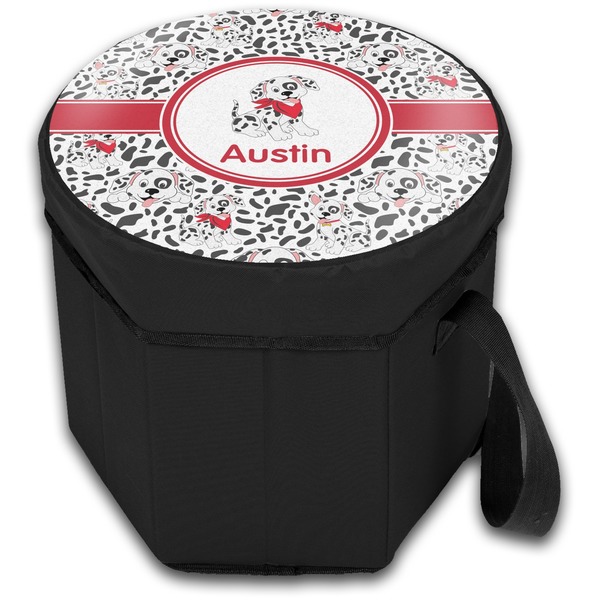 Dalmation Collapsible Personalized Cooler & Seat (Closed)