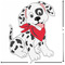 Dalmation Custom Shape Iron On Patches - L - APPROVAL