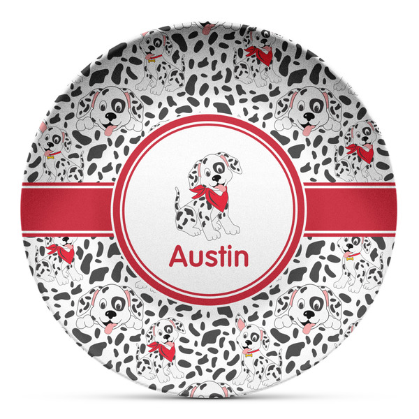 Custom Dalmation Microwave Safe Plastic Plate - Composite Polymer (Personalized)