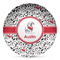 Dalmation Microwave Safe Plastic Plate - Composite Polymer (Personalized)