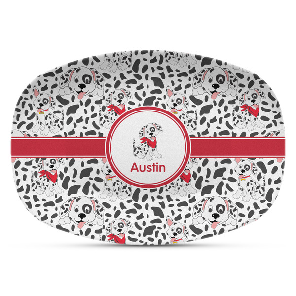 Custom Dalmation Plastic Platter - Microwave & Oven Safe Composite Polymer (Personalized)
