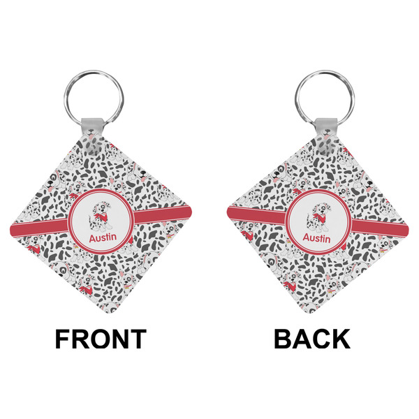 Dalmation Diamond Keychain (Front + Back)