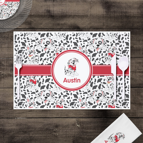 Dalmation Disposable Paper Placemat - In Context