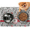 Dalmation Dog Food Mat - Small LIFESTYLE