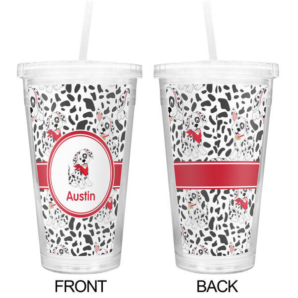 Dalmation Double Wall Tumbler with Straw - Approval