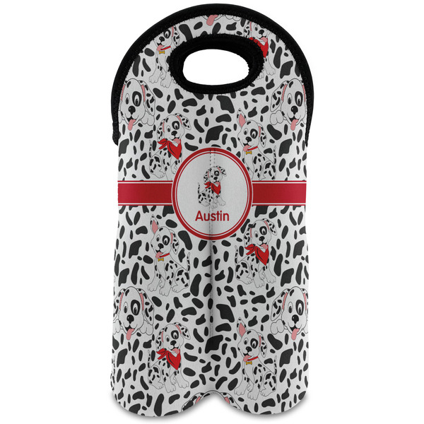 Custom Dalmation Wine Tote Bag (2 Bottles) (Personalized)