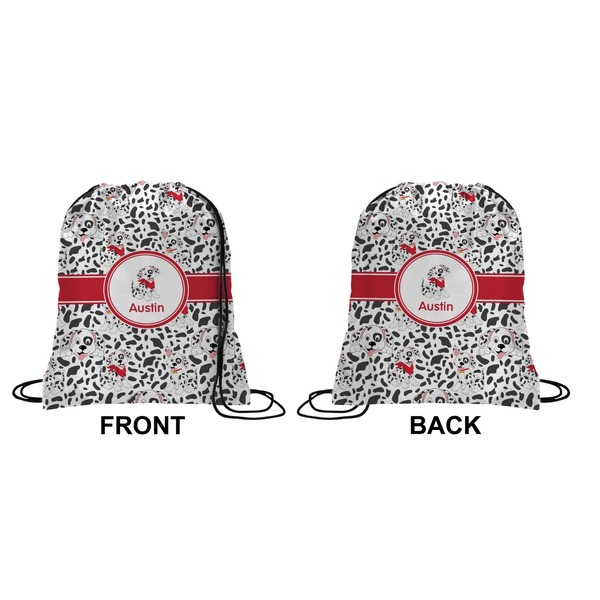 Dalmation Drawstring Backpack Front & Back Small