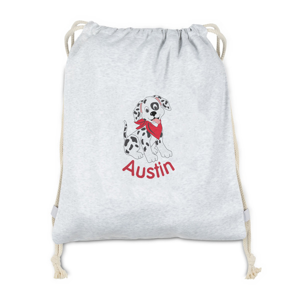 Custom Dalmation Drawstring Backpack - Sweatshirt Fleece (Personalized)