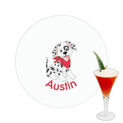 Dalmation Printed Drink Topper -  2.5" (Personalized)